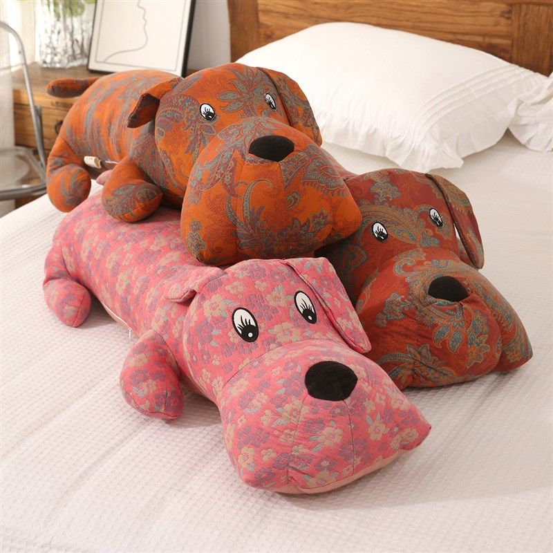 趴趴狗卡通纯棉双层纱抱枕玩偶女生侧睡夹腿靠枕客厅卧室沙发孕妇,居家布艺,午睡枕,淘宝优惠券,粉丝福利购,淘宝优惠卷