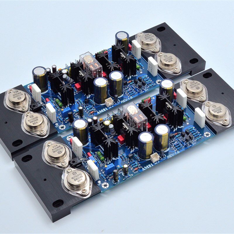 A81HiFi发烧级金封管后级功放板大功率 可调纯甲类 带保护电路