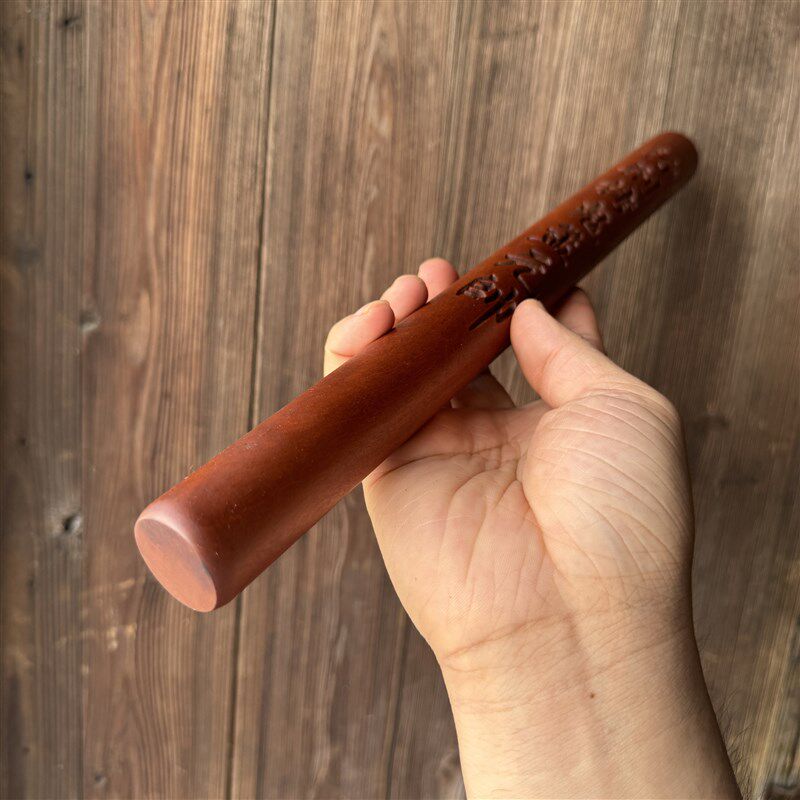 雷击枣木打鬼棒手工一体雕刻雷劈木拷鬼仗雷击木圆棒朱元帅