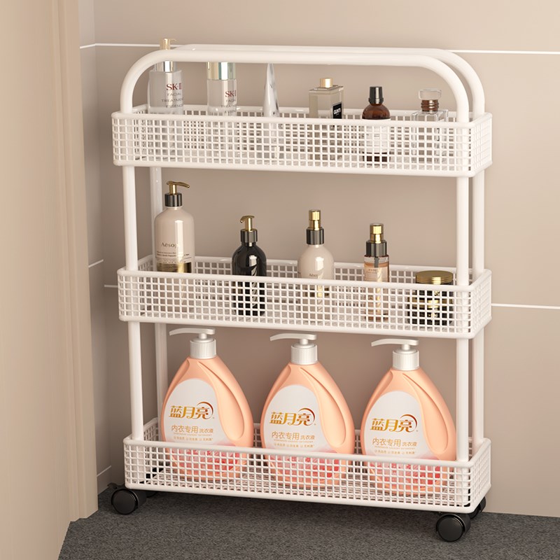门后夹缝置物架卫生间缝隙浴室超窄款收纳柜极窄架子收纳架小推车