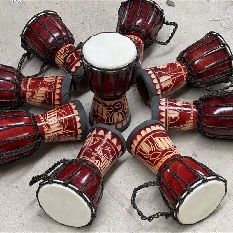 升级6寸便携带小鼓手鼓非洲鼓幼儿园成人儿童打击乐器