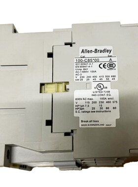 100-C85D00接触器罗克韦尔Allen-Bradley全新100C85D00