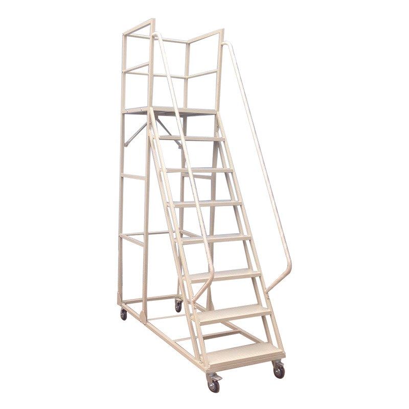 登高梯仓库登高梯 1.5米移动平台登高车安全防护梯仓库移动取货梯