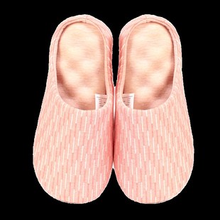 四季软底静音中底按摩简约包头家居男女室内地板情侣拖鞋