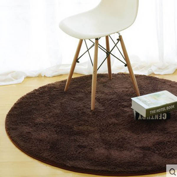 草坪绿色儿童房圆形地毯客厅地毯卧室床边加厚地垫吊篮电脑椅地垫