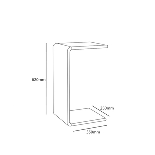 黑胡桃木原木定制现代极简客厅卧室多功能轻便沙发C型边几小茶几