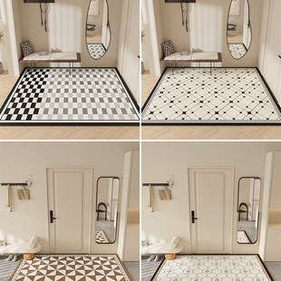 入户门地垫进门皮革免洗可擦脚垫玄关室内门前垫门口简约pvc地毯