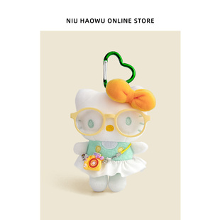 正版 饰礼物 HelloKitty包包挂饰书包挂件小玩偶哈喽kt高级感书包装