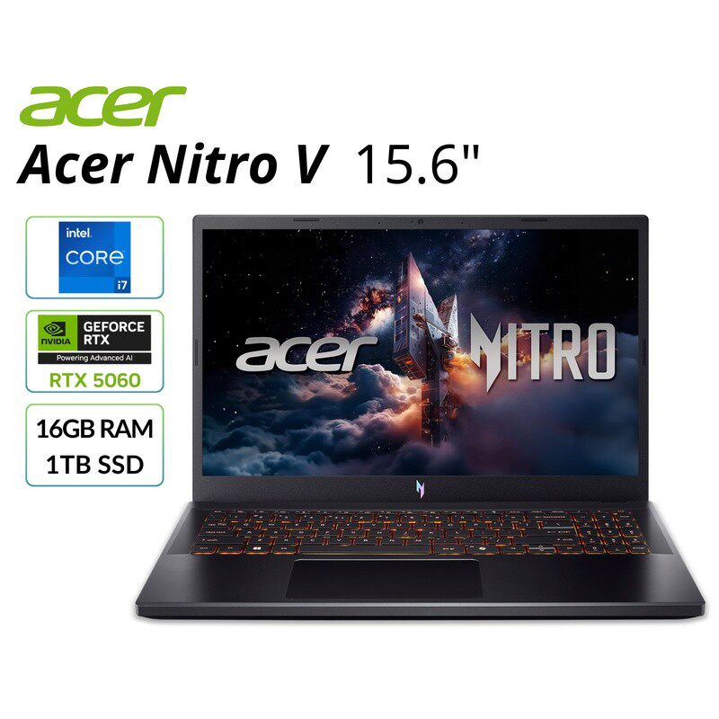 美版Acer宏基Nitro V笔记本电脑15.6英寸游戏本 RTX 5060显卡