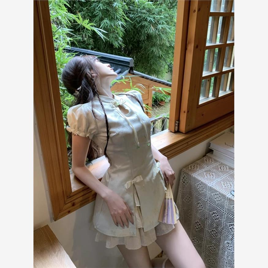 纯欲甜美短裙夏季收腰显
