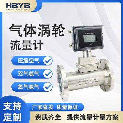 气体涡轮流量计LWQ天然气沼气空气煤气氮气DN50/80不锈钢流量计