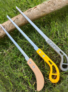 灰色塑料柄鸡尾锯迷你小型直锯家用手锯锯树锯手板手掏锯子