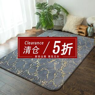 网红 轻奢亮丝地毯客厅卧室房间床边北欧大面积全铺别墅毛绒毯欧式