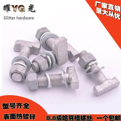 哈芬槽用螺栓M12M16M20玻璃幕墙用T型螺栓3823 5025 5234槽用螺丝