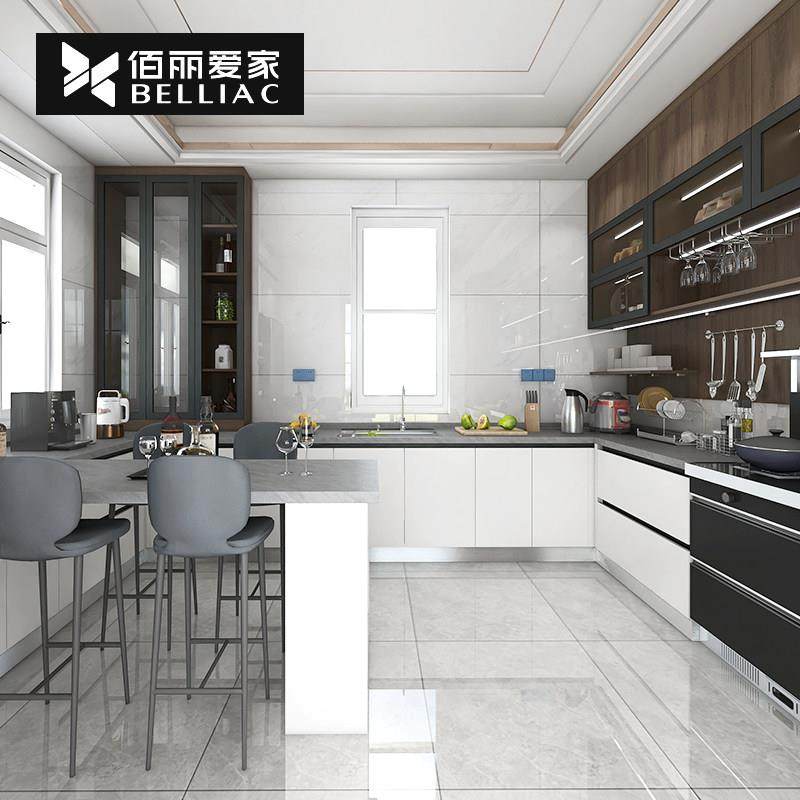 佰丽爱家进口爱格板全屋厨房整体橱柜现代简约厨房柜子厨柜定制