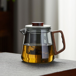 玻璃茶壶耐高温家用茶水分离过滤泡茶壶黑晶炉煮茶器功夫茶具单壶