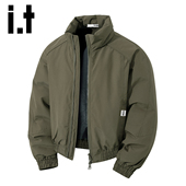 加厚短款 纯色棉袄Y 冬季 工装 izzue潮牌立领保暖夹克棉服男士 款