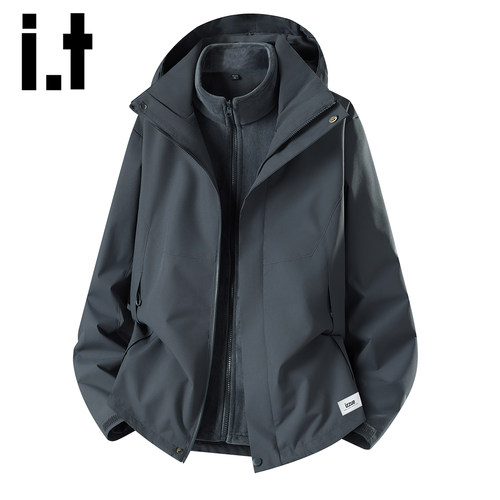 itizzue潮牌三合一情侣冲锋外套