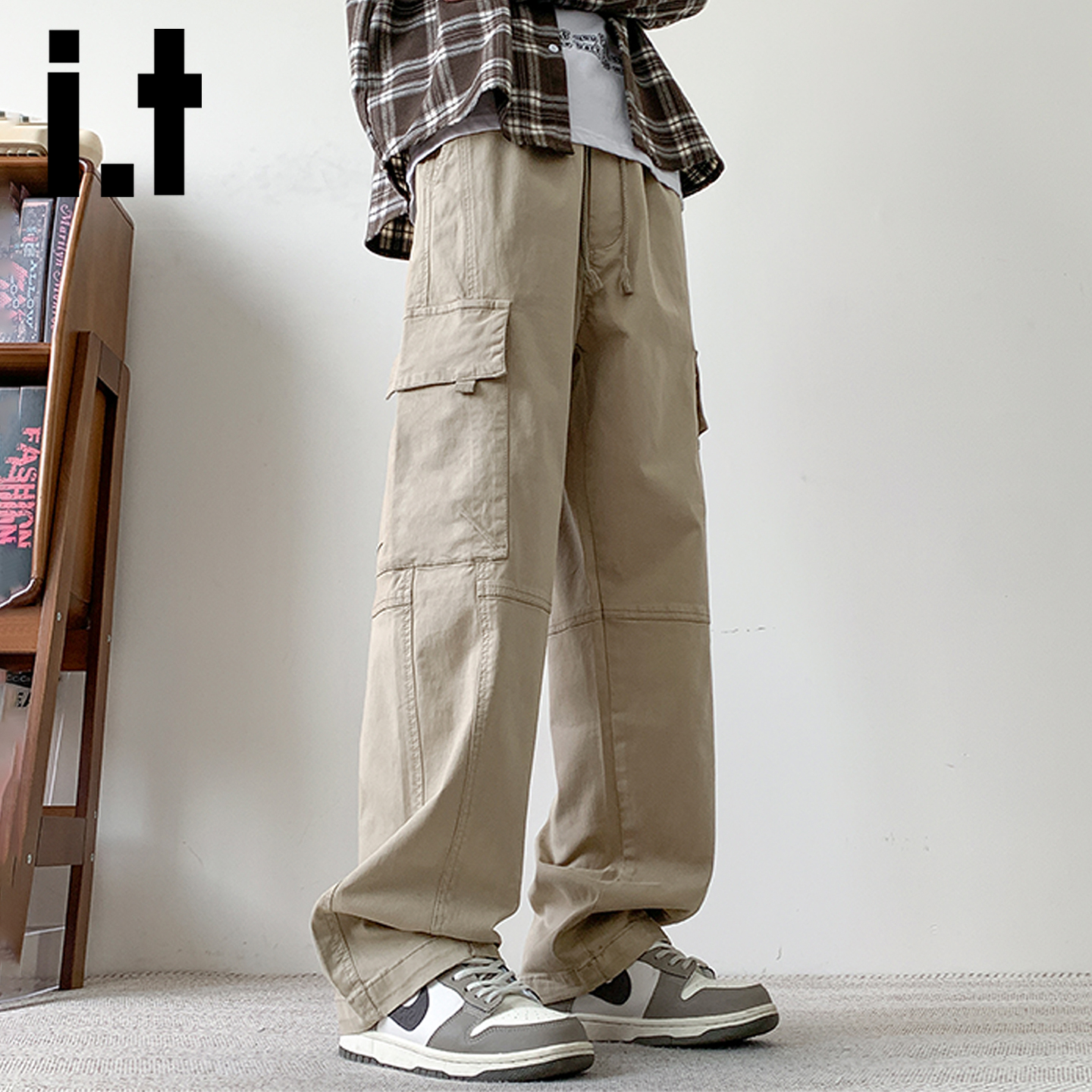 itizzue美式重磅休闲工装裤