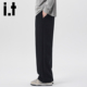 男潮牌宽松直筒垂感休闲百搭长裤 izzue秋季 纯色简约条纹卫裤