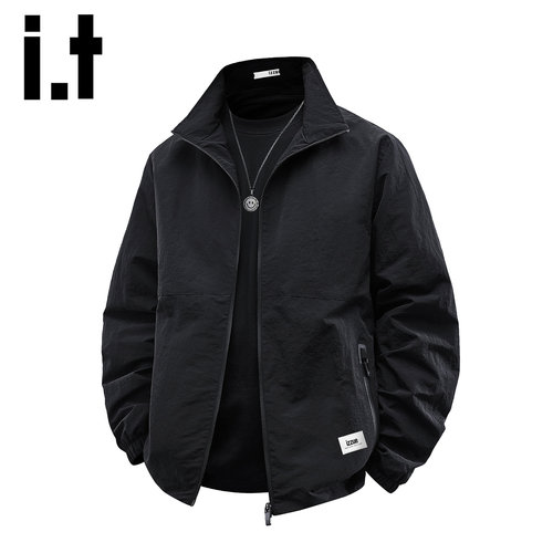 itizzue美式潮牌立领夹克男秋冬