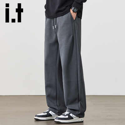 itizzue早秋舒适运动休闲裤男