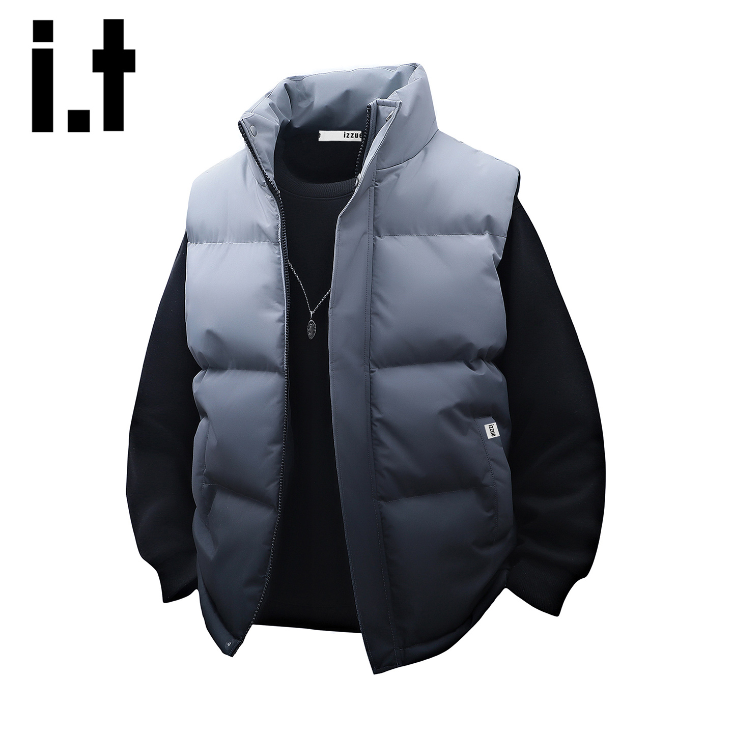 itizzue冬季复古渐变加厚保暖棉