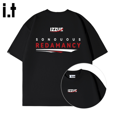 itizzue潮牌凉感短袖t恤男夏季2025新款情侣装半袖纯棉运动上衣4P