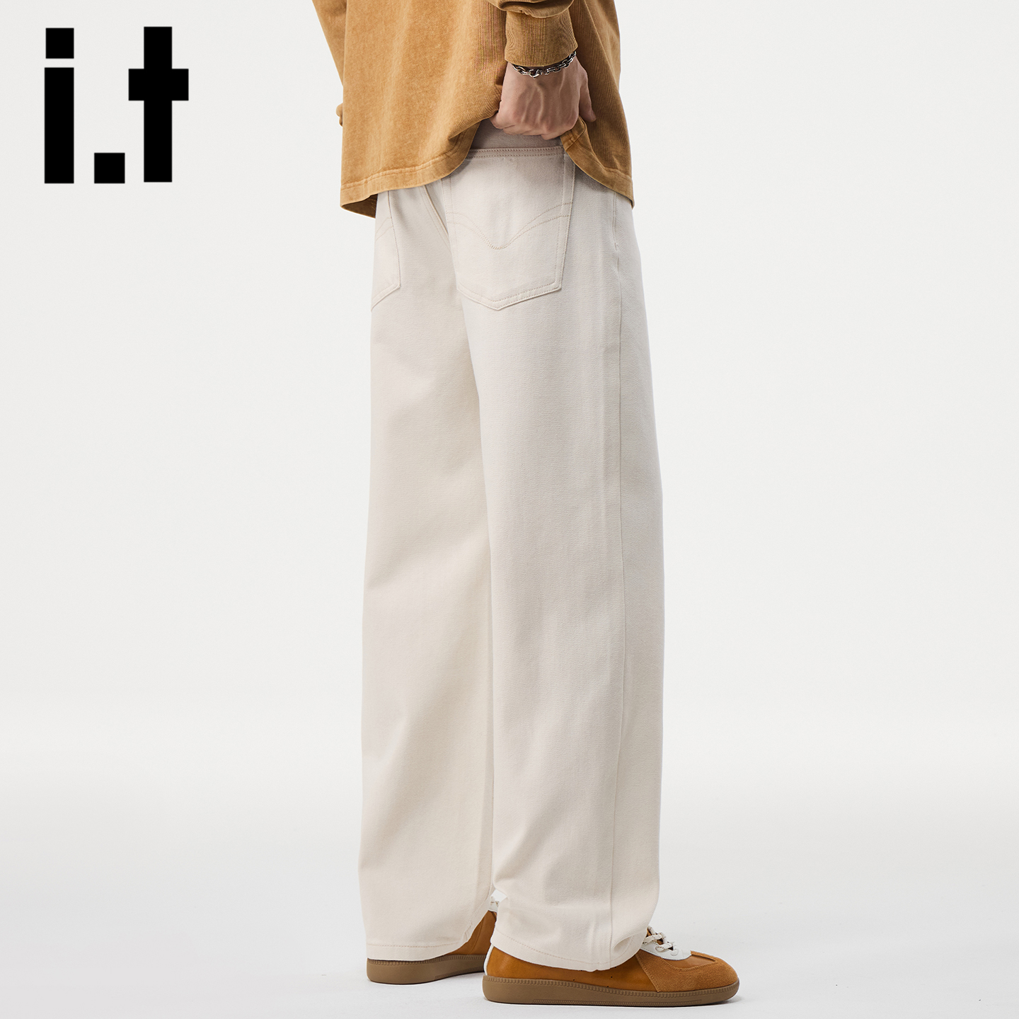 itizzue官方高级感直筒牛仔裤男