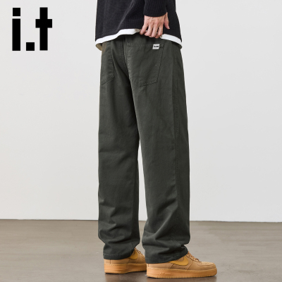 itizzue潮牌舒适直筒裤男