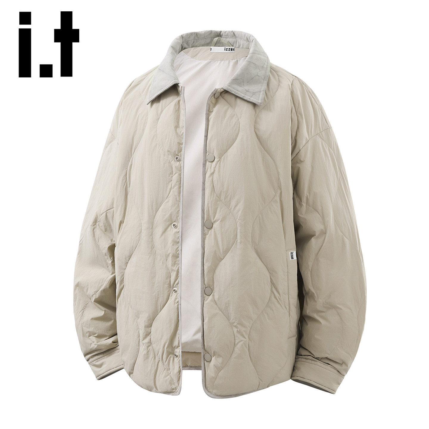 itizzue男士翻领羽绒服秋冬季