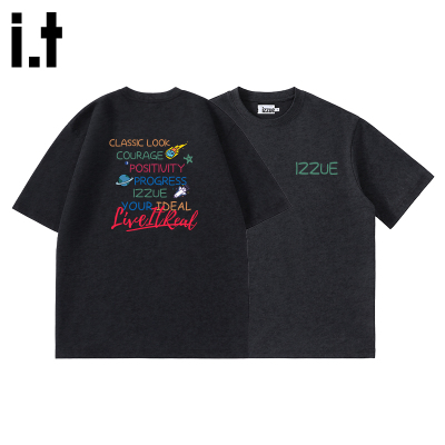 itizzue原创蜡染潮牌短袖T恤男