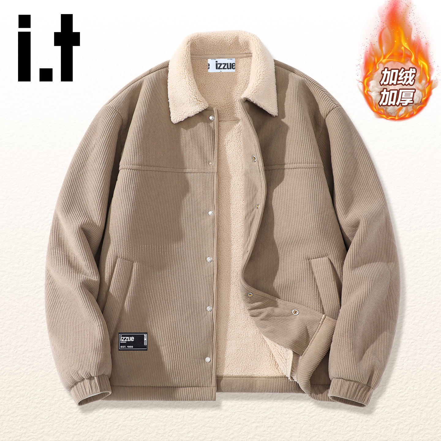 it外套男冬季保暖慵懒风夹克