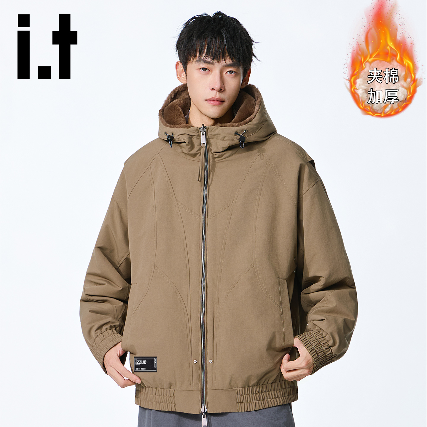 it外套男冬季厚款宽松棉服