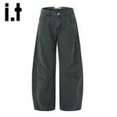 潮牌弯刀裤 垂感直筒工装 izzue弯刀休闲裤 男2026春季 裤 子Y