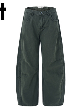 【潮牌弯刀裤】it izzue弯刀休闲裤男2026春季垂感直筒工装裤子Y