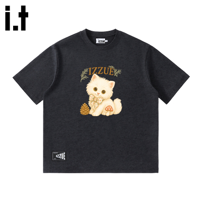 itizzue原创潮牌男短袖蜡染T恤