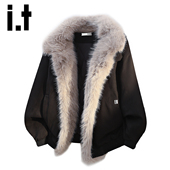 2025冬季 izzue潮牌痞帅座山雕毛领加厚保暖棉服男士 休闲外套Y