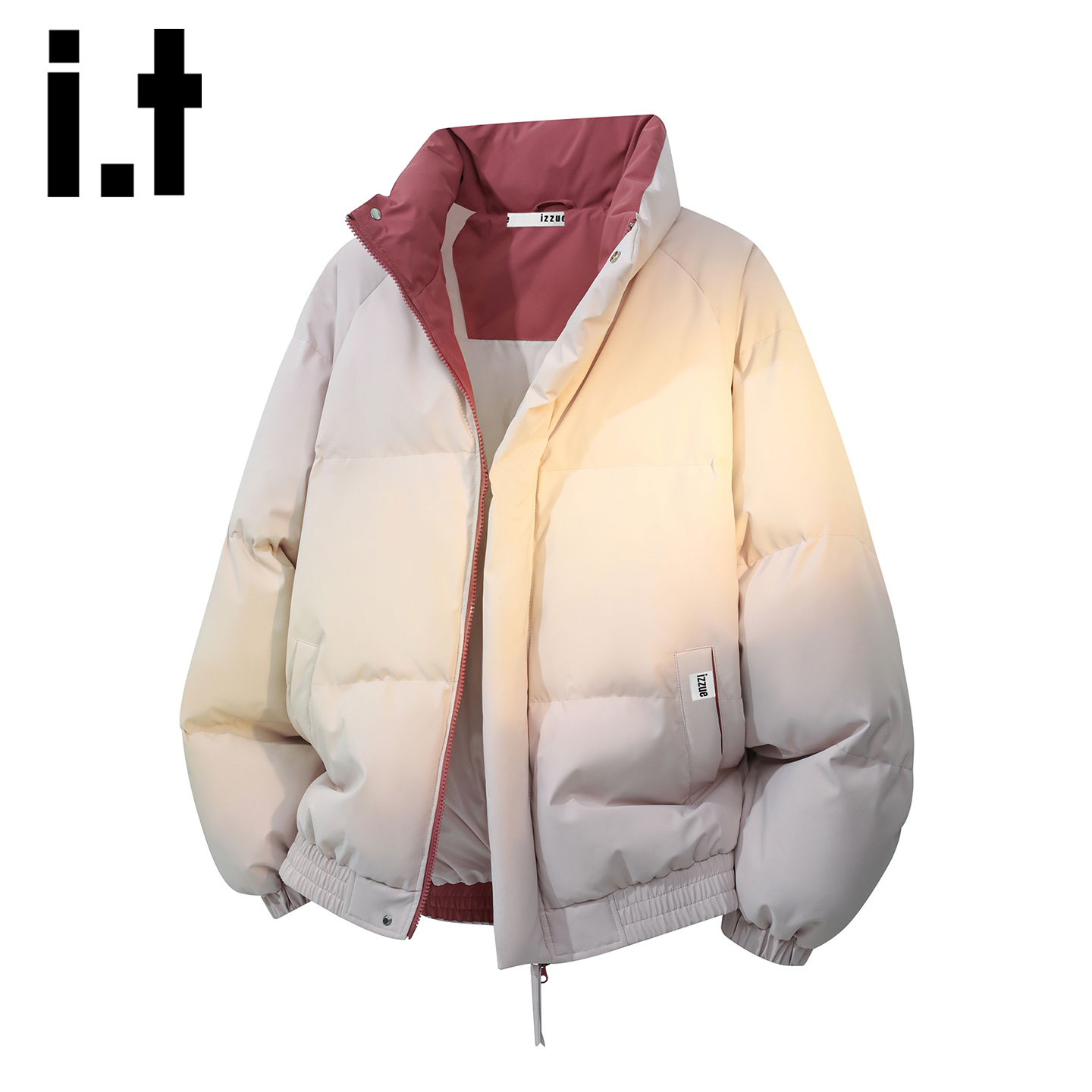 itizzue美式防风立领保暖棉服