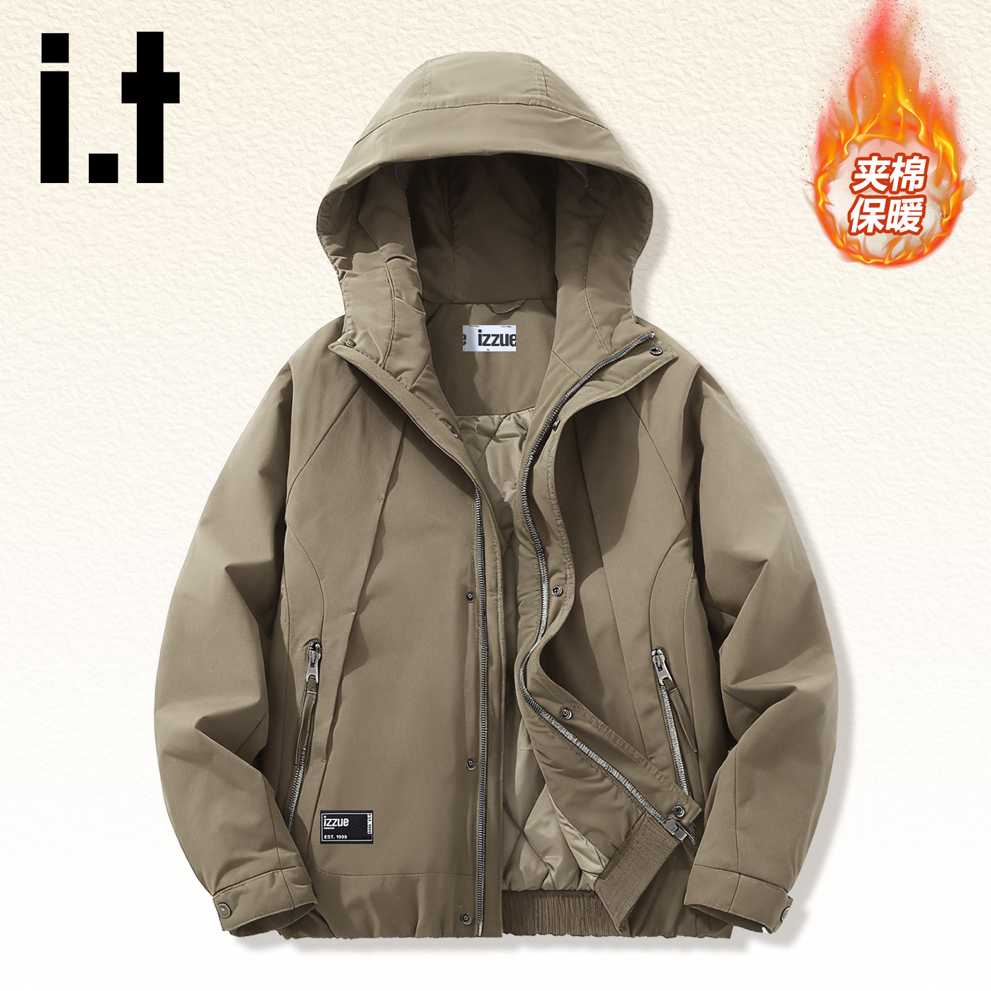 it棉服男户外登山徒步防寒服