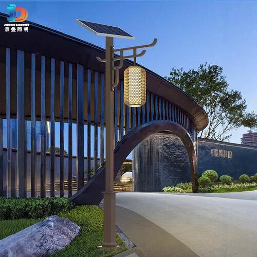 户.外新观中式太阳灯能庭院灯3米35米仿古庭JD-LD901院公园别墅园
