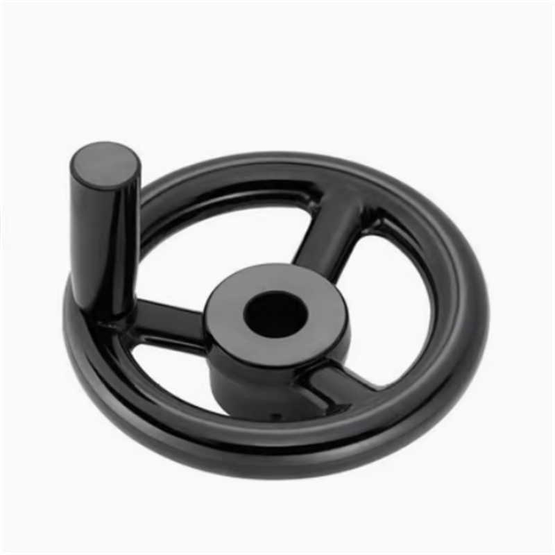 HAM01 HAL53 圆轮缘手轮 带转动手柄 键槽孔/顶丝锁