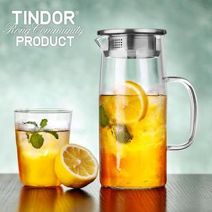 田代/冷水壶 茶壶水具水壶防爆耐高温耐热玻璃大容量果汁壶凉水壶