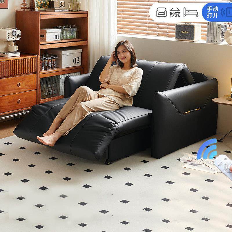 智能电动书房沙发床多功能可折叠两用2024新款单人双人小户型客厅