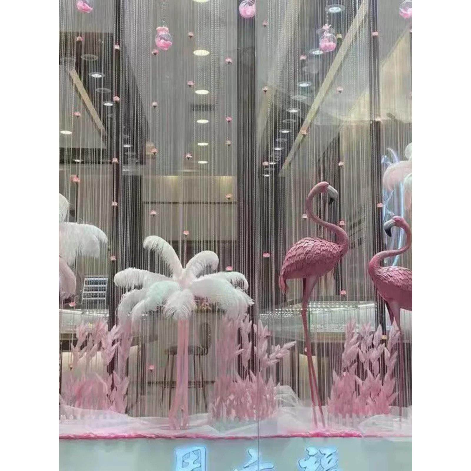 情人节珠宝店橱窗装饰布置金店火烈鸟摆件网红展示落地场景道具,节庆用品/礼品,节日装扮用品,淘宝优惠券,粉丝福利购,淘宝优惠卷