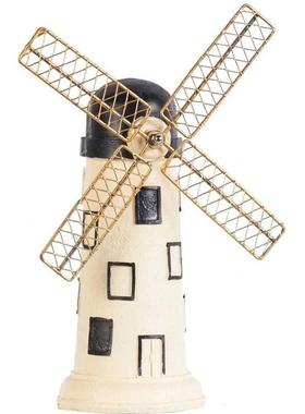 复古荷兰风车摆件酒柜装饰品创意客厅家居玄关小摆设桌面艺术现代