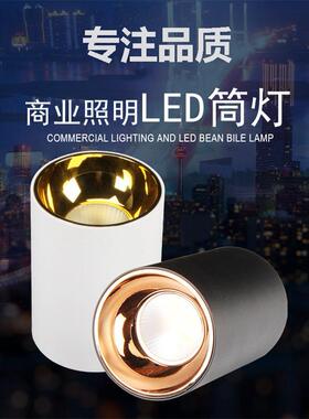 LED商用明装筒灯 北欧COB射灯适用於过道玄关服装店照明