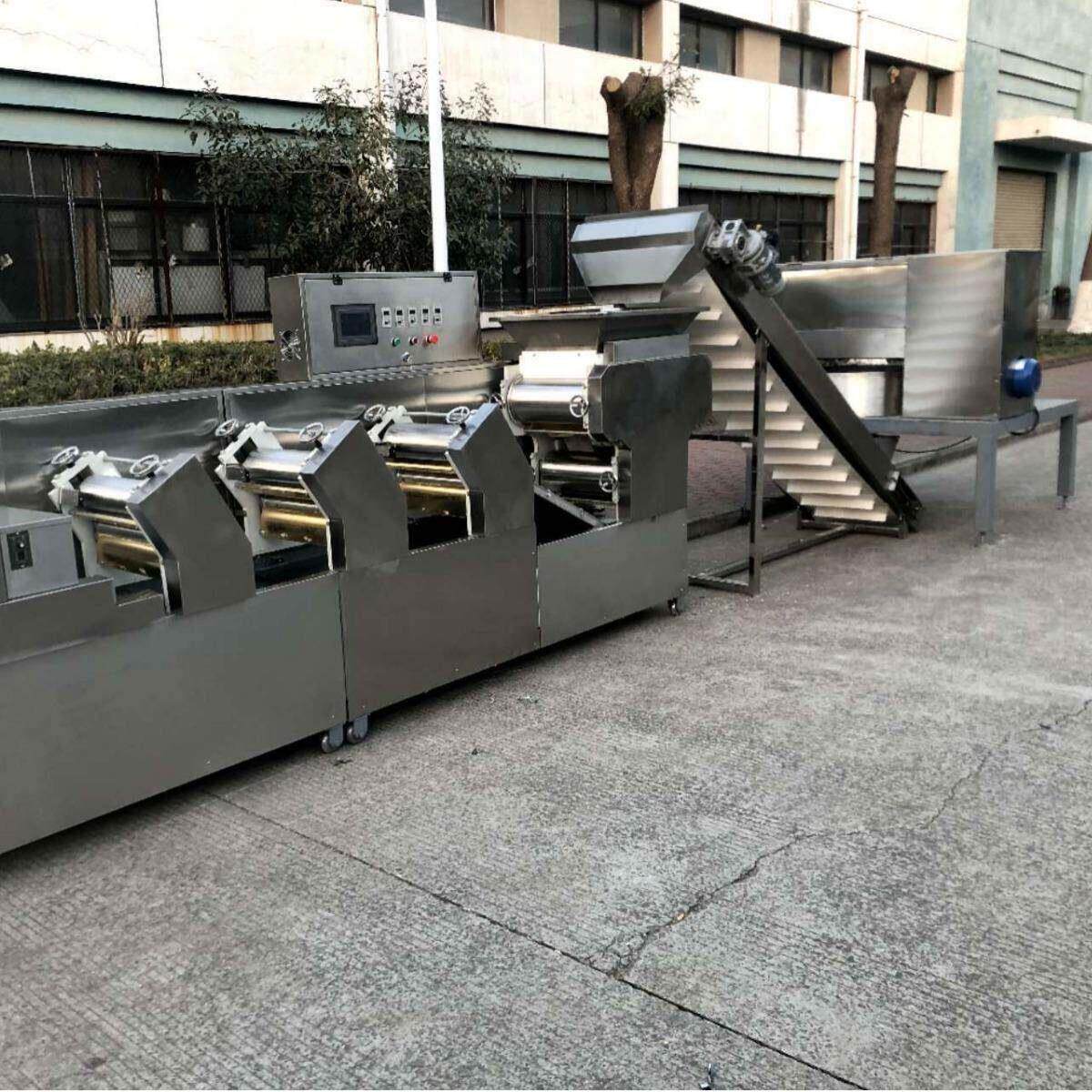 线不锈钢压混面机生产饺子皮 沌皮 出口 574品质面条机生产线