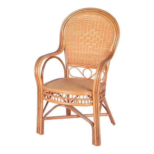 藤椅天然真藤老人椅子单人藤编腾椅客厅家用室内靠背椅休闲阳台椅