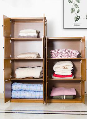 衣柜家庭卧室宿舍楼梯下出租屋新的中国风适合旧抽屉站立柜床端五